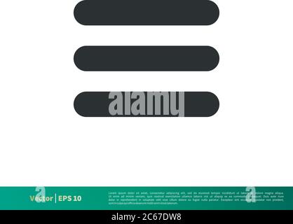 Menu Interface - UI Icon Vector Logo Template Illustration Design. Editable Vector EPS 10. Stock Vector