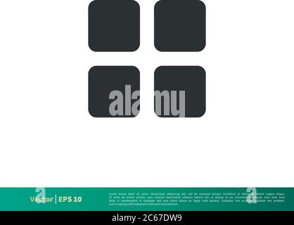 Menu Interface - UI Icon Vector Logo Template Illustration Design. Editable Vector EPS 10. Stock Vector