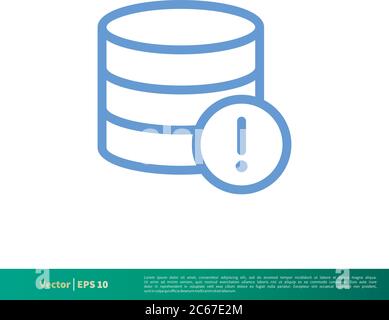 Database Server Icon Vector Logo Template Illustration Design. Editable Vector EPS 10. Stock Vector