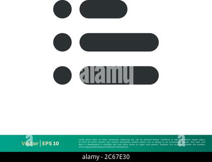 Menu Interface - UI Icon Vector Logo Template Illustration Design. Editable Vector EPS 10. Stock Vector