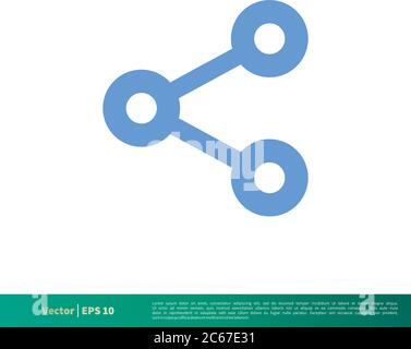 Share Data Icon Vector Logo Template Illustration Design. Editable Vector EPS 10. Stock Vector
