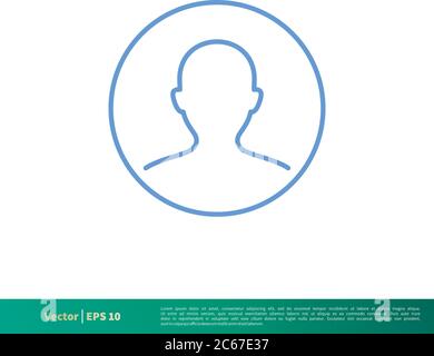 Profile Avatar Icon Vector Logo Template Illustration Design. Editable Vector EPS 10. Stock Vector