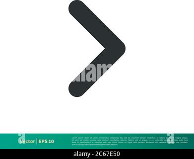 Next Arrow - UI Icon Vector Logo Template Illustration Design. Editable Vector EPS 10. Stock Vector
