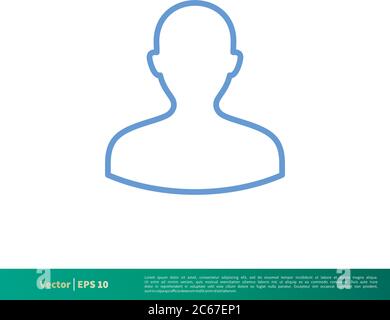 Profile Avatar Icon Vector Logo Template Illustration Design. Editable Vector EPS 10. Stock Vector