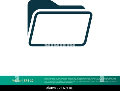 Empty folder icon vector Stock Vector Image & Art - Alamy