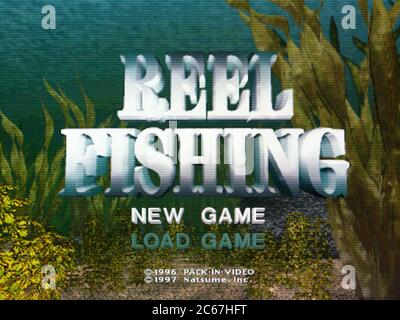 Reel Fishing - Sony Playstation 1 PS1 PSX - Editorial use only