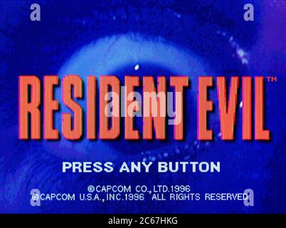 Resident Evil - Sony Playstation 1 PS1 PSX - Editorial use only Stock Photo