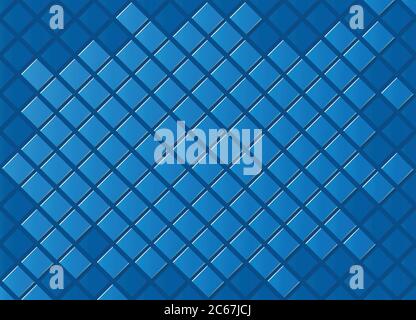 Seamless arrange of 3D squares on a checkered background Stock Vector