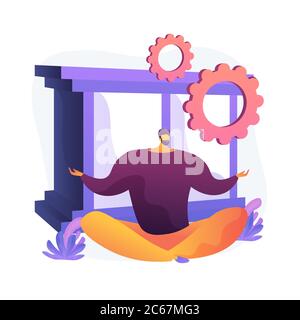 Stress reduction and relieving activity vector concept metaphor Stock Vector