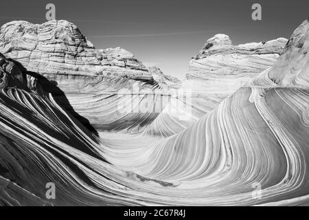 Scenic landscape with rock formations, Arizona, USA Stock Photo