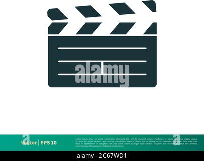 Cinema logo template. stock vector. Illustration of background - 228627210