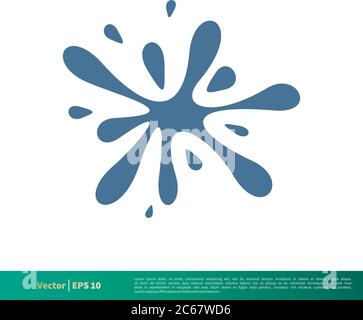 Splash Water Icon Vector Logo Template Illustration Design. Editable Vector EPS 10. Stock Vector