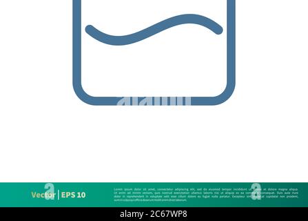 Water Tank Icon Vector Logo Template Illustration Design. Editable Vector EPS 10. Stock Vector