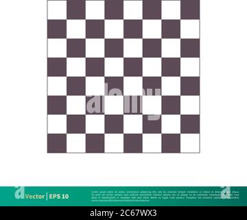 Chess Board Icon Vector Logo Template Illustration Design. Editable Vector EPS 10. Stock Vector