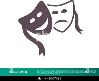 Theater Icon Vector Logo Template Illustration Design. Editable Vector EPS 10. Stock Vector
