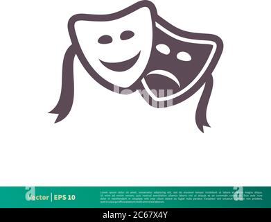 Theater Icon Vector Logo Template Illustration Design. Editable Vector EPS 10. Stock Vector