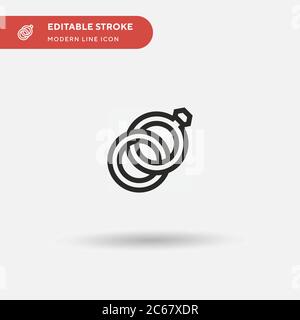 Marriage Simple vector icon. Illustration symbol design template for web mobile UI element. Perfect color modern pictogram on editable stroke. Marriage icons for your business project Stock Vector