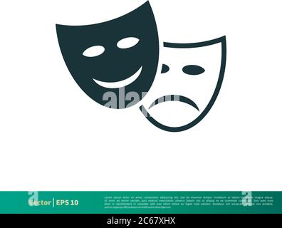 Theater Icon Vector Logo Template Illustration Design. Editable Vector EPS 10. Stock Vector