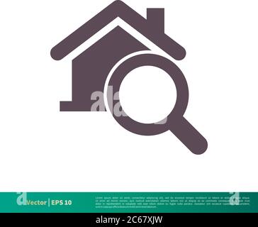 Home or House, Building, Real Estate Icon Vector Logo Template Illustration Design. Editable Vector EPS 10. Stock Vector