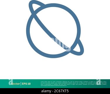 Planet Icon Vector Logo Template Illustration Design. Editable Vector EPS 10. Stock Vector