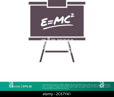 Board Education Icon Vector Logo Template Illustration Design. Editable Vector EPS 10. Stock Vector