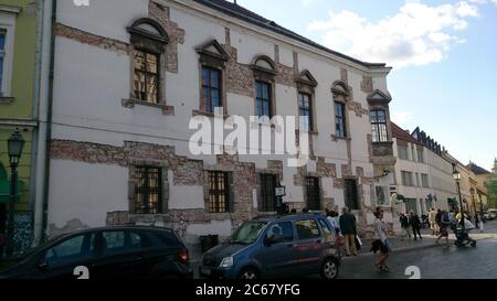 Stunning architecture of Budapest. Amazing streets, old buildings and a lovely atmosphere. An inexpensive and very beautiful Hungarian city. Stock Photo