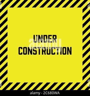 Under construction vector label illustration design Stock Vector Image ...