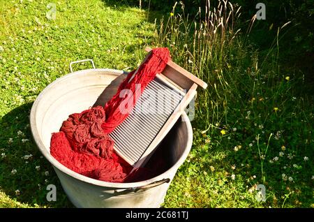 Retro Household Board for Hand Washing Clothes Stock Photo - Image of  antique, laundry: 202812822