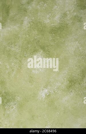 Concrete background in olive or khaki color Stock Photo