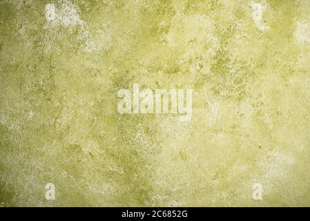 Concrete background in olive or khaki color Stock Photo