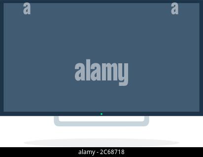 LCD TV vector flat isolated Stock Vector