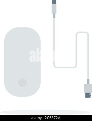 Computer mouse with cable USB Stock Vector