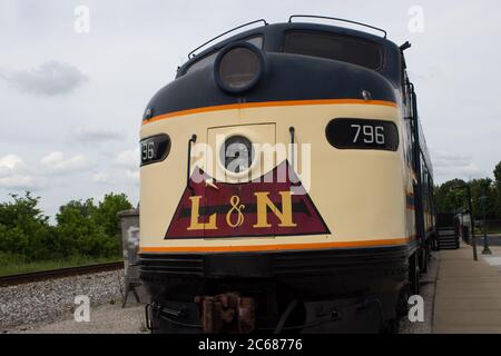 Old retired train Stock Photo