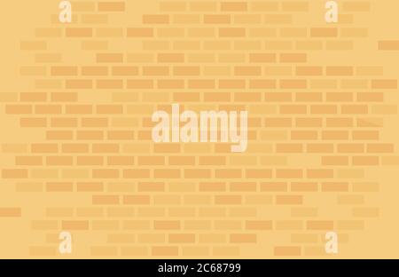 Yellow Brick wall Stock Vector
