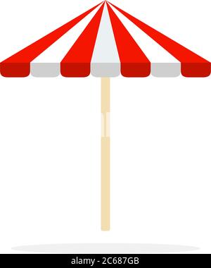 Sun umbrellas for cafe vector flat isolated Stock Vector
