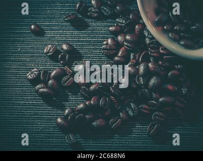 Background From Coffee; Closedup; vintage style Stock Photo