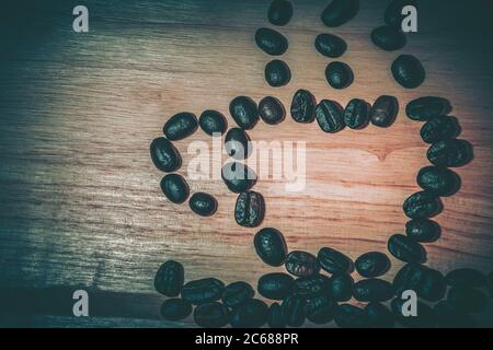 Background From Coffee; Closedup; vintage style Stock Photo