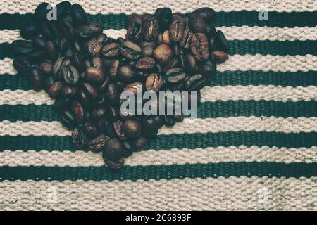 Background From Coffee; Closedup; vintage style Stock Photo