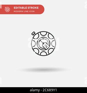 Swim Ring Simple vector icon. Illustration symbol design template for web mobile UI element. Perfect color modern pictogram on editable stroke. Swim Ring icons for your business project Stock Vector