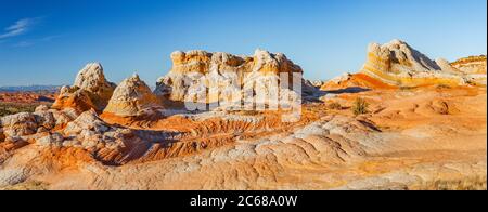 View of rocks White Pocket Recreation Area, Vermilion Cliffs National Monument, Arizona, USA Stock Photo