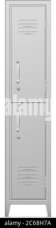Storage locker on a white background. Vector illustration. Stock Vector