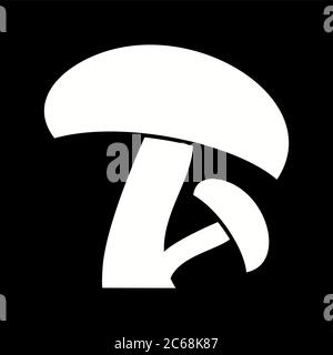 Unique Mushroom Vector Glyph Icon Stock Vector