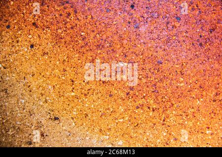 Zoom in on part of the wall. In orange. Stock Photo