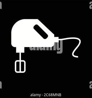 Unique Mixer Vector Glyph Icon Stock Vector