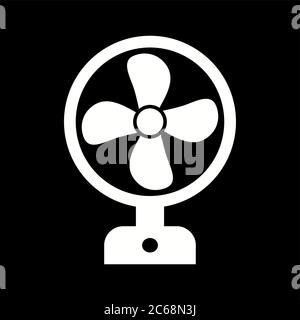 Unique Fan Vector Glyph Icon Stock Vector