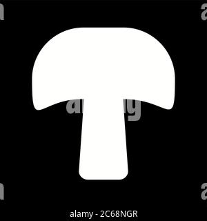 Unique Mushroom Vector Glyph Icon Stock Vector