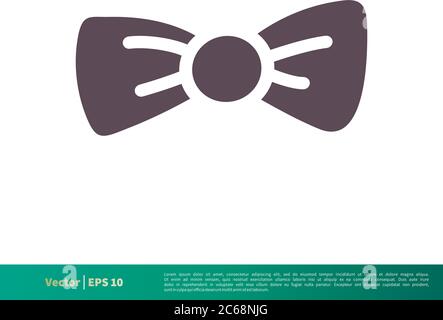 Bow Tie Ribbon Icon Vector Logo Template Illustration Design. Editable Vector EPS 10. Stock Vector