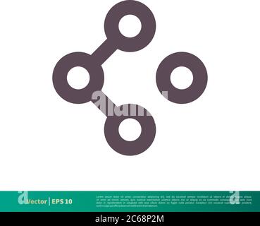 Connection Chain Icon Vector Logo Template Illustration Design. Editable Vector EPS 10. Stock Vector