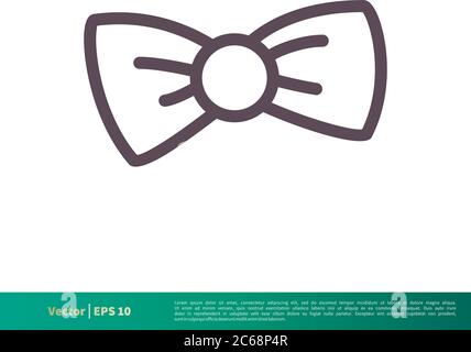 Bow Tie Ribbon Icon Vector Logo Template Illustration Design. Editable Vector EPS 10. Stock Vector
