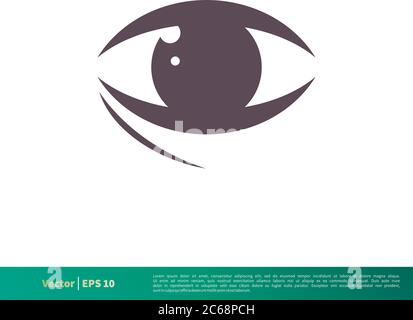 Eye Icon Vector Logo Template Illustration Design. Editable Vector EPS 10. Stock Vector
